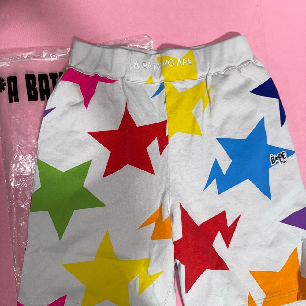 New in bag- A Bathing Ape Star Men’s Shorts- XL